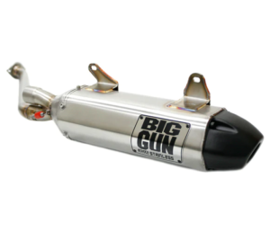 Kawasaki BRUTE FORCE Performance Exhaust - Big Gun - EXO Stainless Slip On - Black - `06-`12